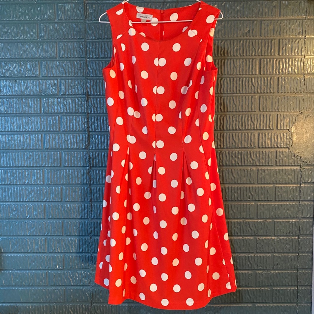 Orange Polka-Dot dress